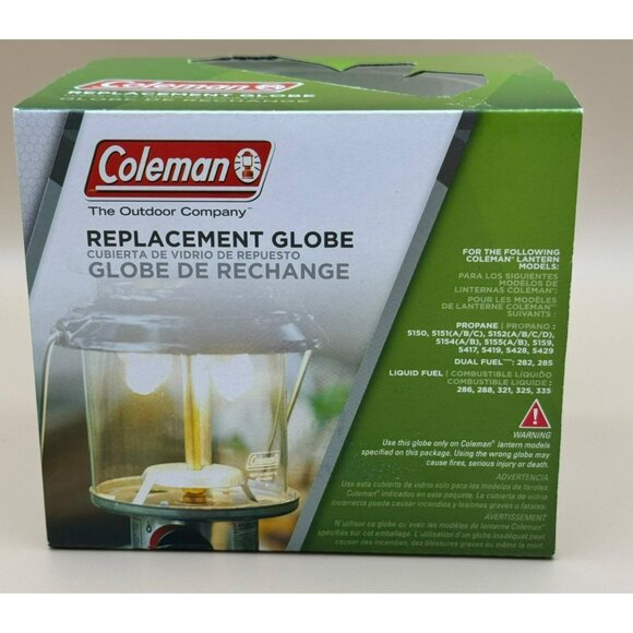Coleman Glass Globe for Fueled Lanterns Large Replacement Lantern Globe NEW - Picture 1 of 6